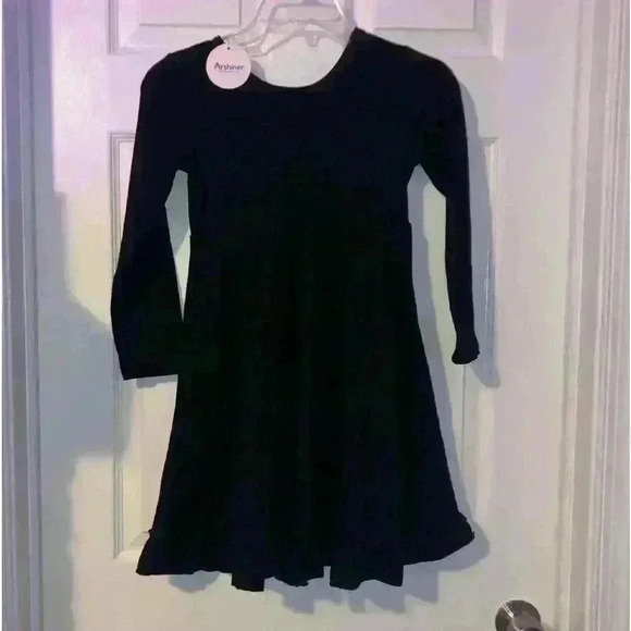 Arshiner Girls Dress Long Sleeve A Line with Pocket size 130 - Picture 2 of 3